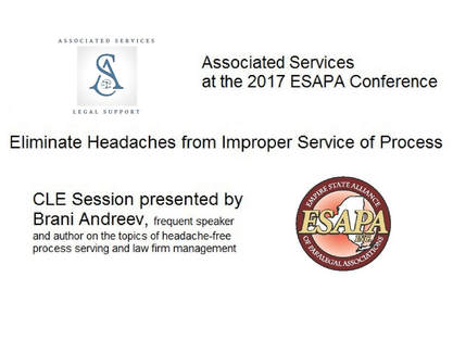 Associated Services Speaker Event at the Empire State Paralegal Association
